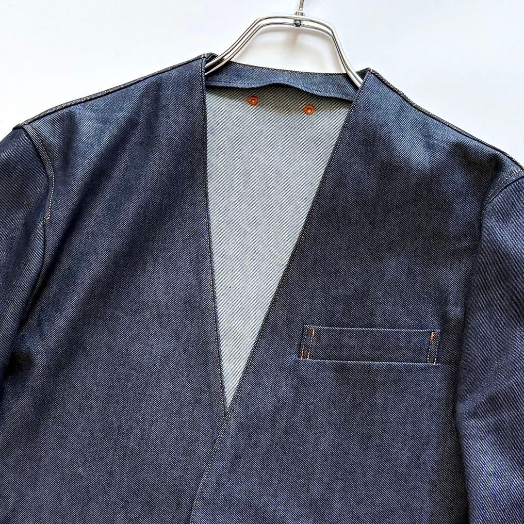 【23SS】SOPHNET ソフネット ノーカラー デニムジャケット インディゴ