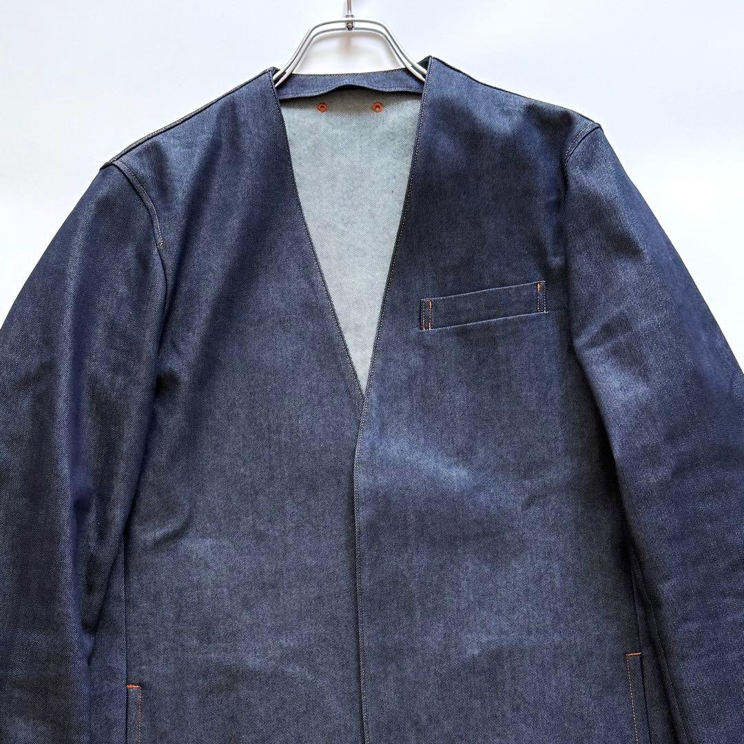 【23SS】SOPHNET ソフネット ノーカラー デニムジャケット インディゴ