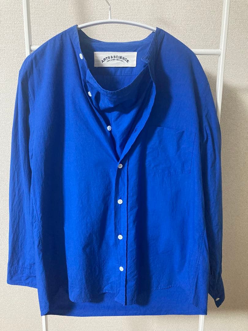 ARTS & SCIENCE アーツ＆サイエンス オーバーシャツ限定青色サイズ2