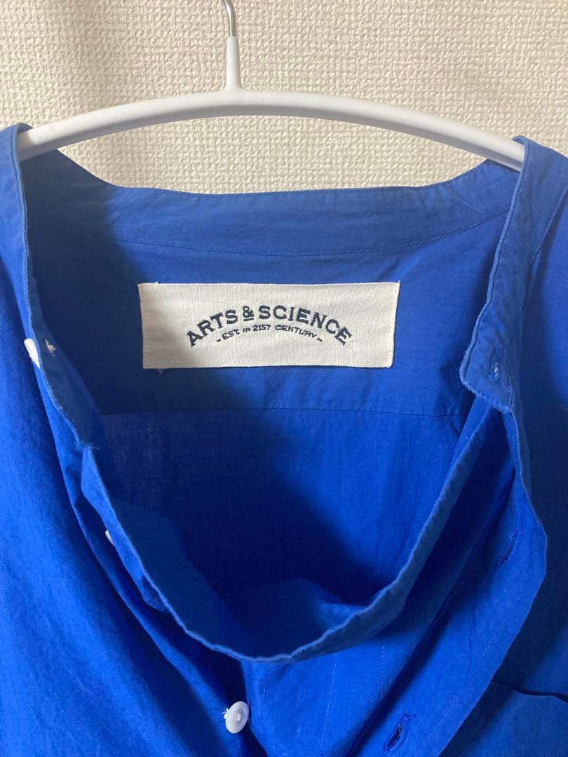 ARTS & SCIENCE アーツ＆サイエンス オーバーシャツ限定青色サイズ2