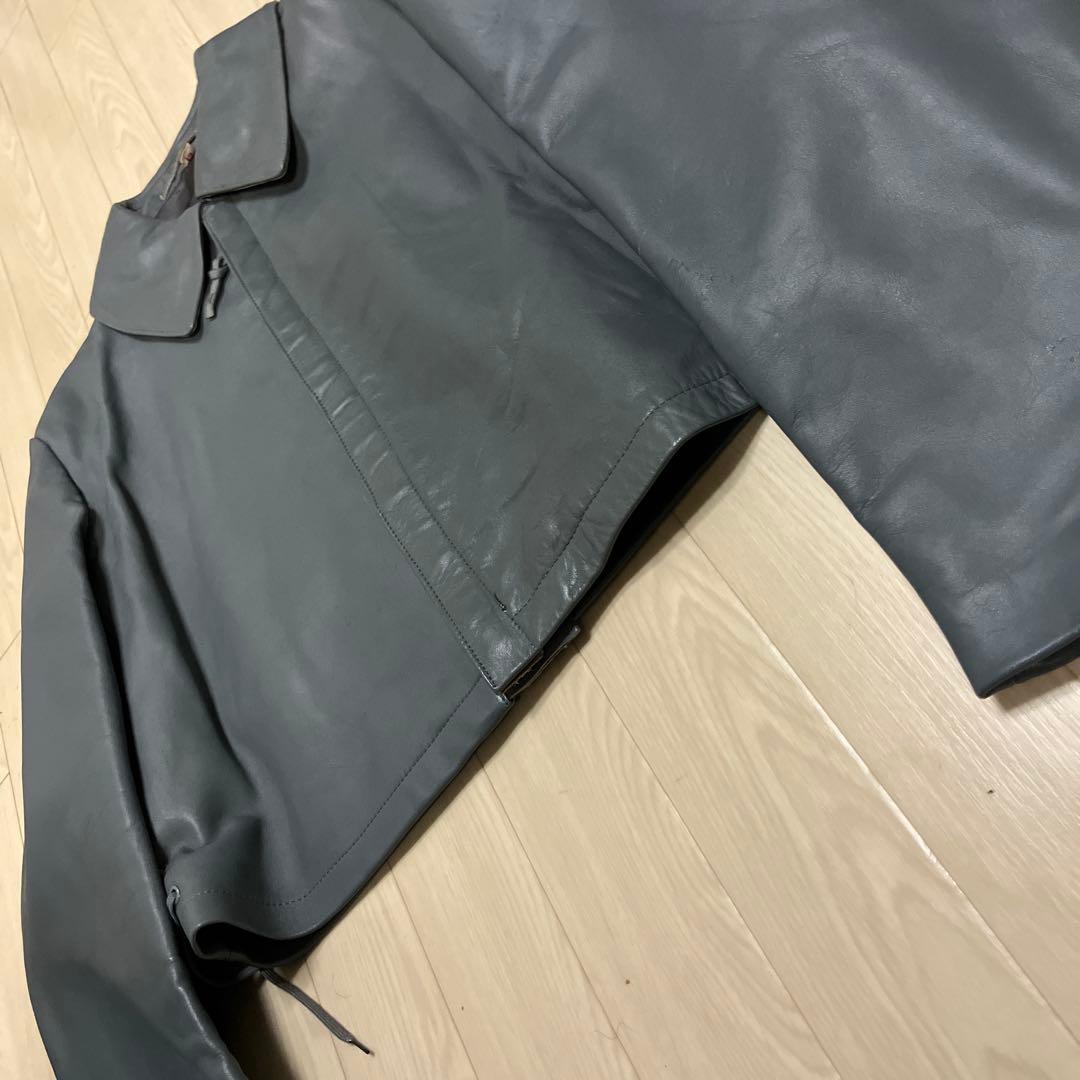 80s ドイツ軍 サブマリンジャケット レザージャケット 短丈