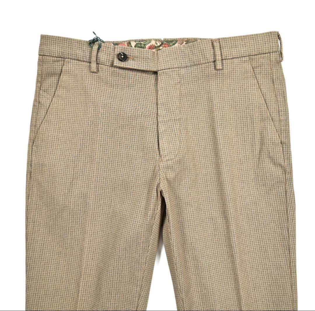 【極美品】ベルウィッチ BERWICH スラックス 秋冬 千鳥格子 48