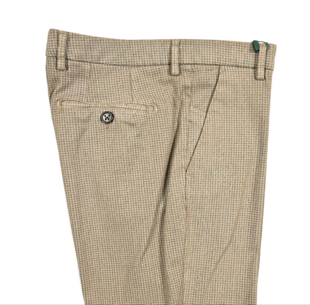 【極美品】ベルウィッチ BERWICH スラックス 秋冬 千鳥格子 48