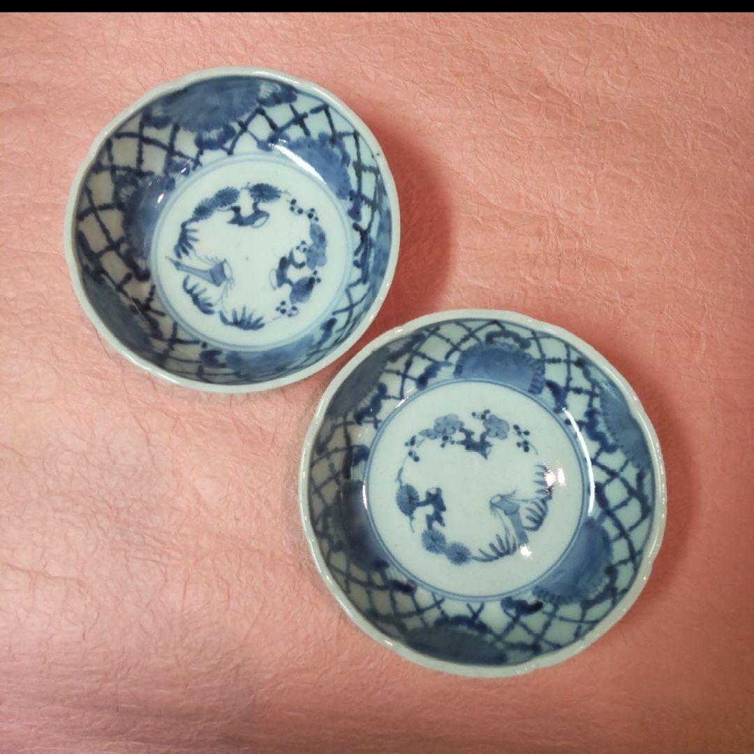 81*Z199陶芸 古伊万里小皿 食器 茶道具 骨董品 骨董