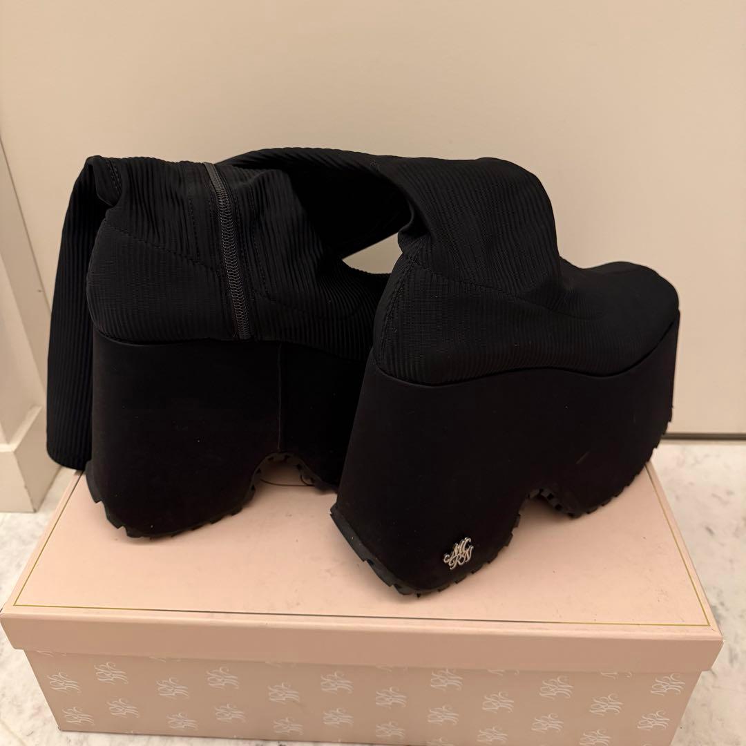 ミシェルマカロン14.5cm史上最強ロングブーツ　L(24.5〜25)