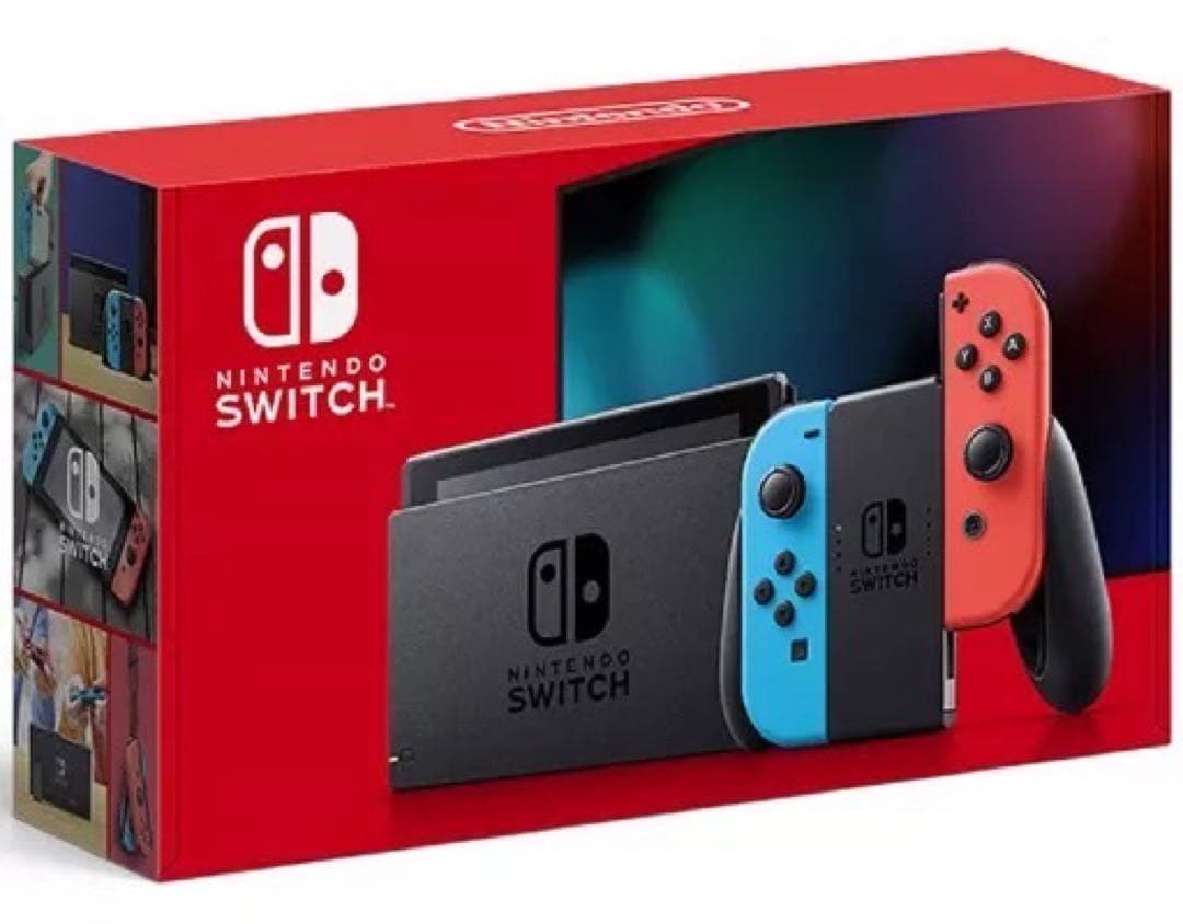 中古　Switch 本体 ネオン青赤　箱・付属品付き　美品 任天堂