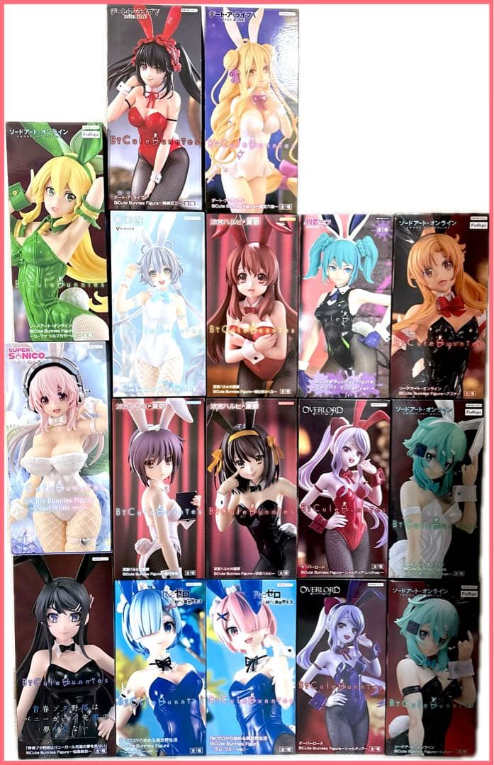 美少女　バニー　フィギュア　まとめ売り　１７体