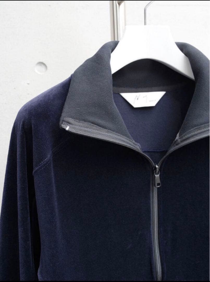 トップス ANCELLM 24awVELOUR SWITCHING JACKET