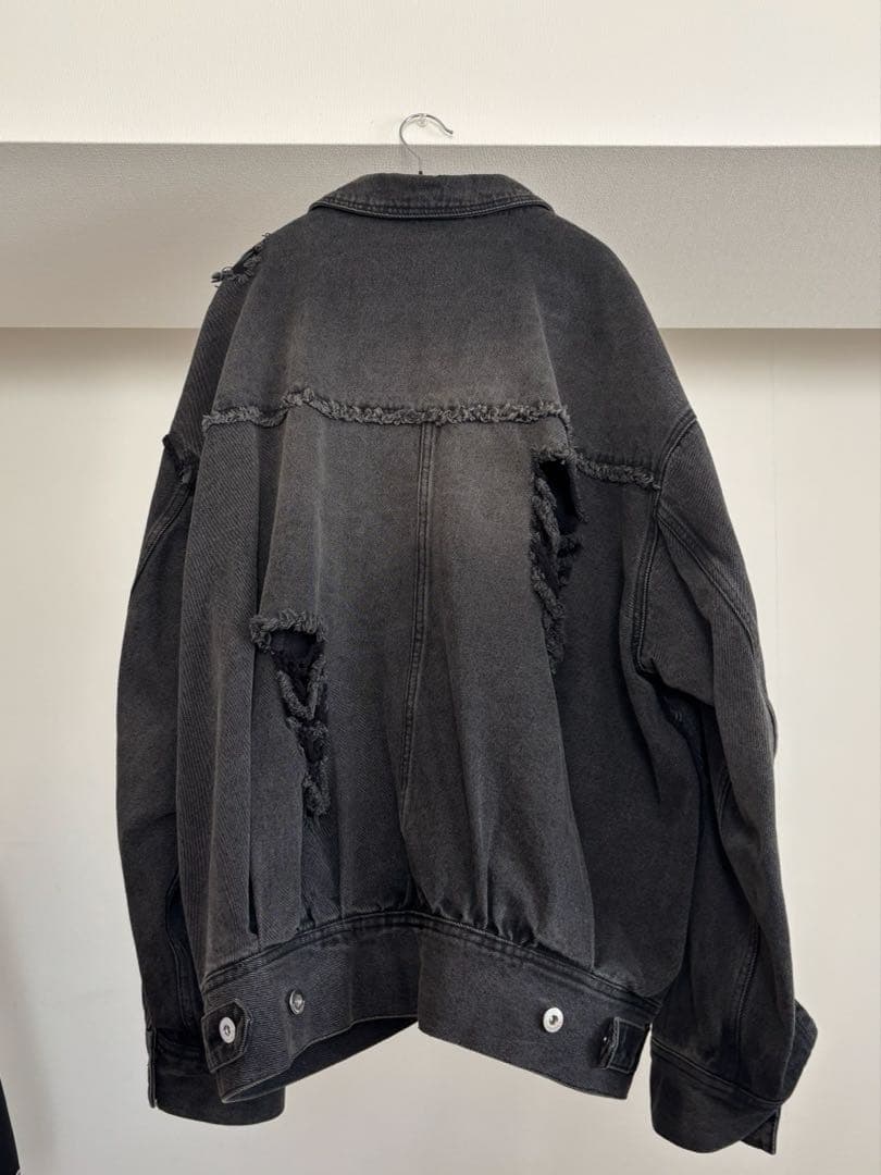 MAISON SPECIAL クラッシュデニムブルゾン