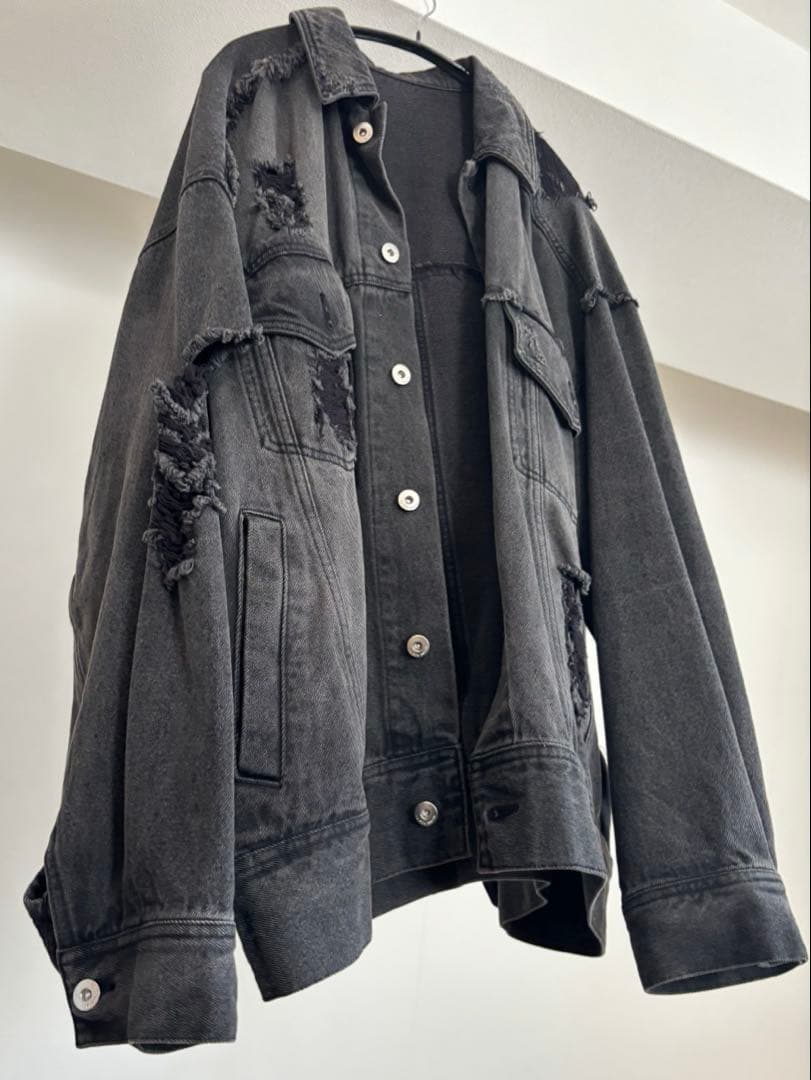 MAISON SPECIAL クラッシュデニムブルゾン