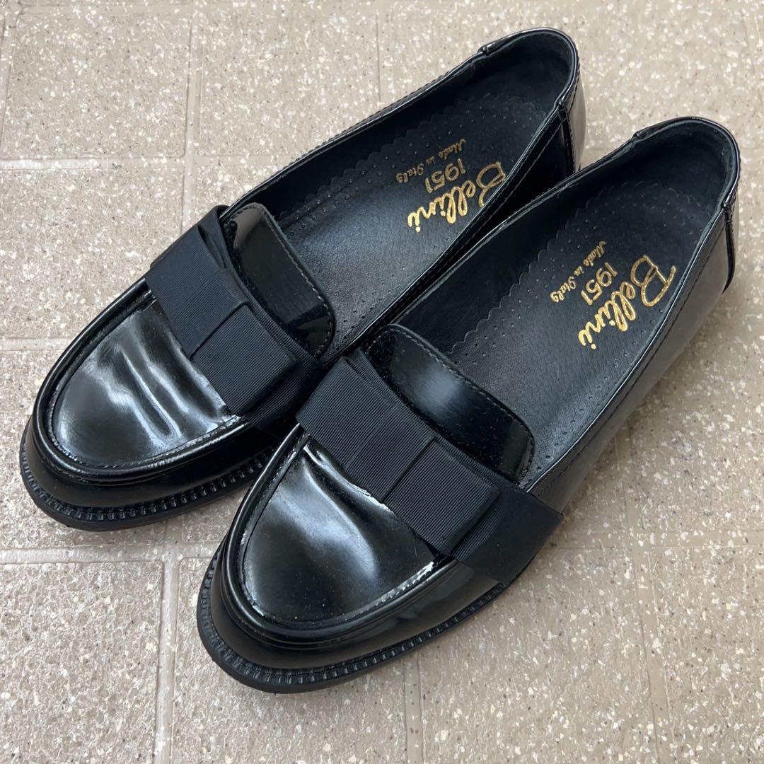 美品　ディエゴベリーニ　ローファー　36 ブラック　リボン　黒