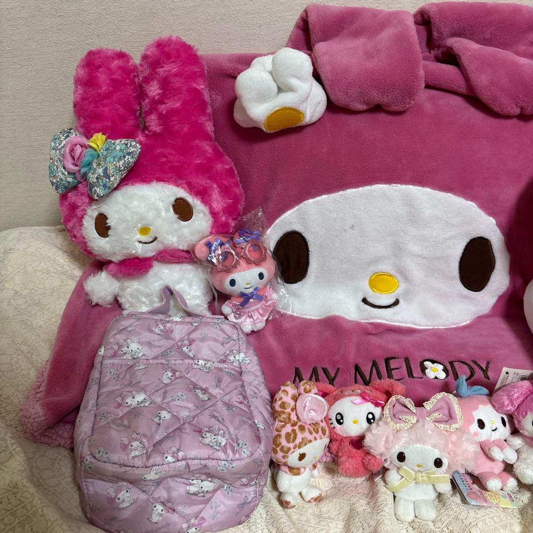 マイメロディ ぬいぐるみ・ティッシュカバー　保冷バック　抱き枕　ブランケット