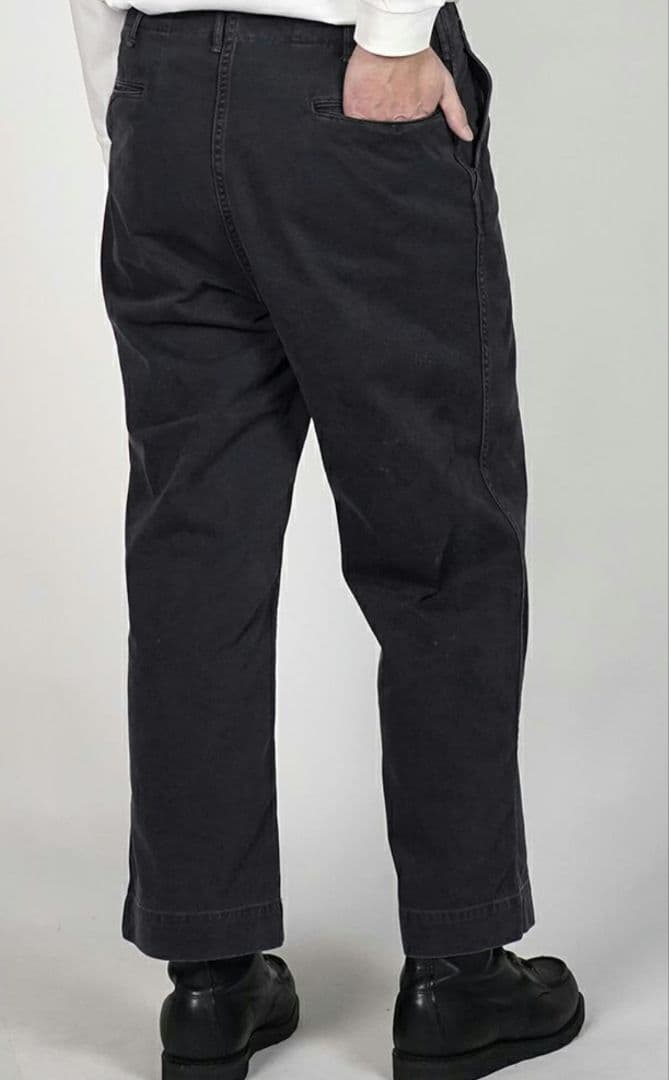 BOWWOW　BLACK WORK TROUSERS パンツ　チノ　ブラック　M