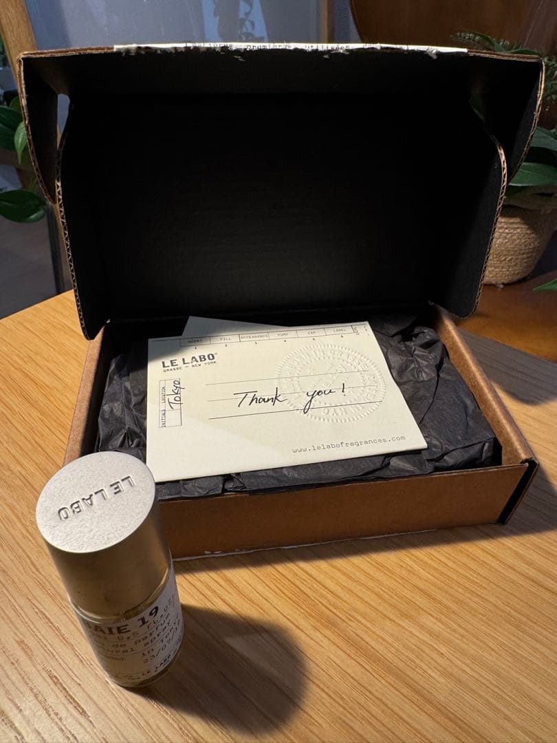 LE LABO BAIE 19 香水 15ml