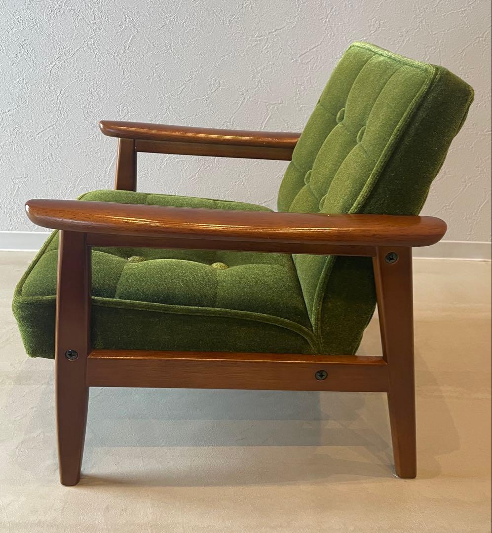 カリモク60 Kチェアミニ　モケットグリーン