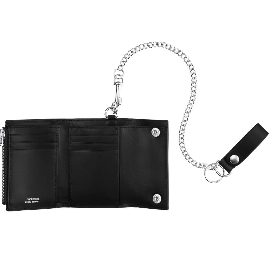 小物 Supreme Leather Chain Wallet \"Black\"