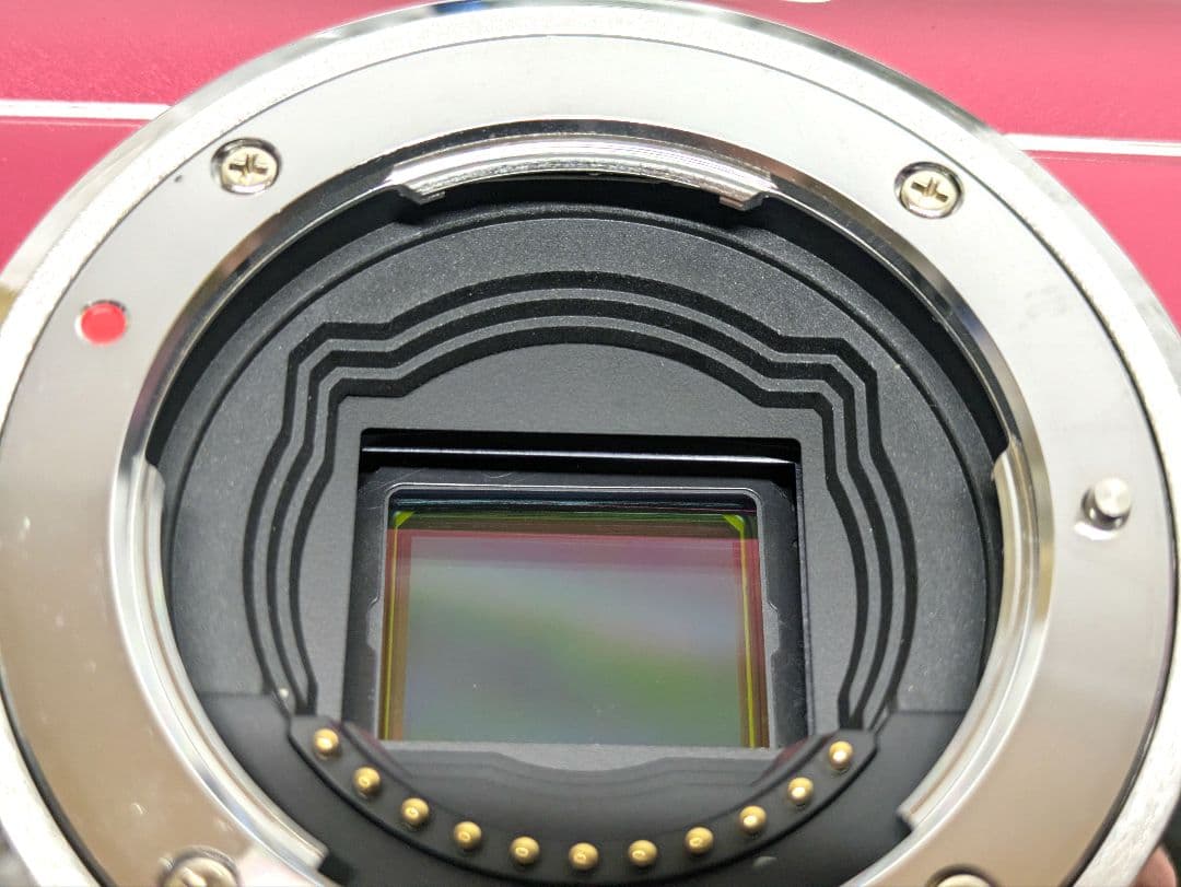 オリンパス OLYMPUS E-PL1s 赤 M.ZUIKO 17mm F2.8