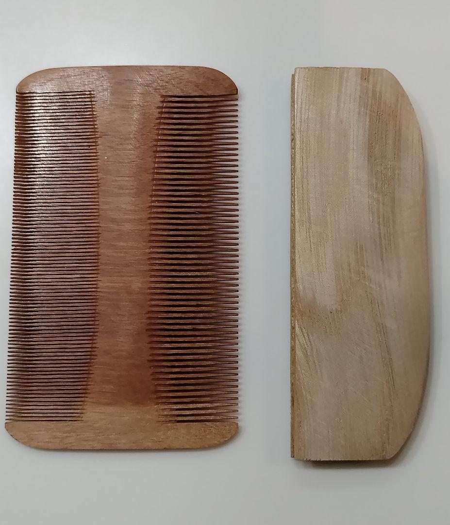 無形文化財 人間県宝 川口助一作 お六櫛 超細歯   信州木曽名産 伝統工芸品