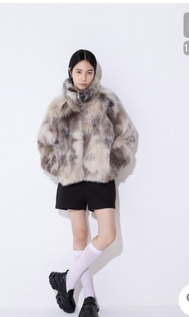 新品　JEANASIS　MIXカラーファーブルゾン