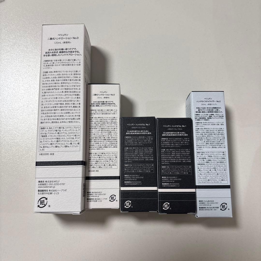 BeLLEMAIN ハンドローション・ハンドセラム・ハンドモイスチャライザー