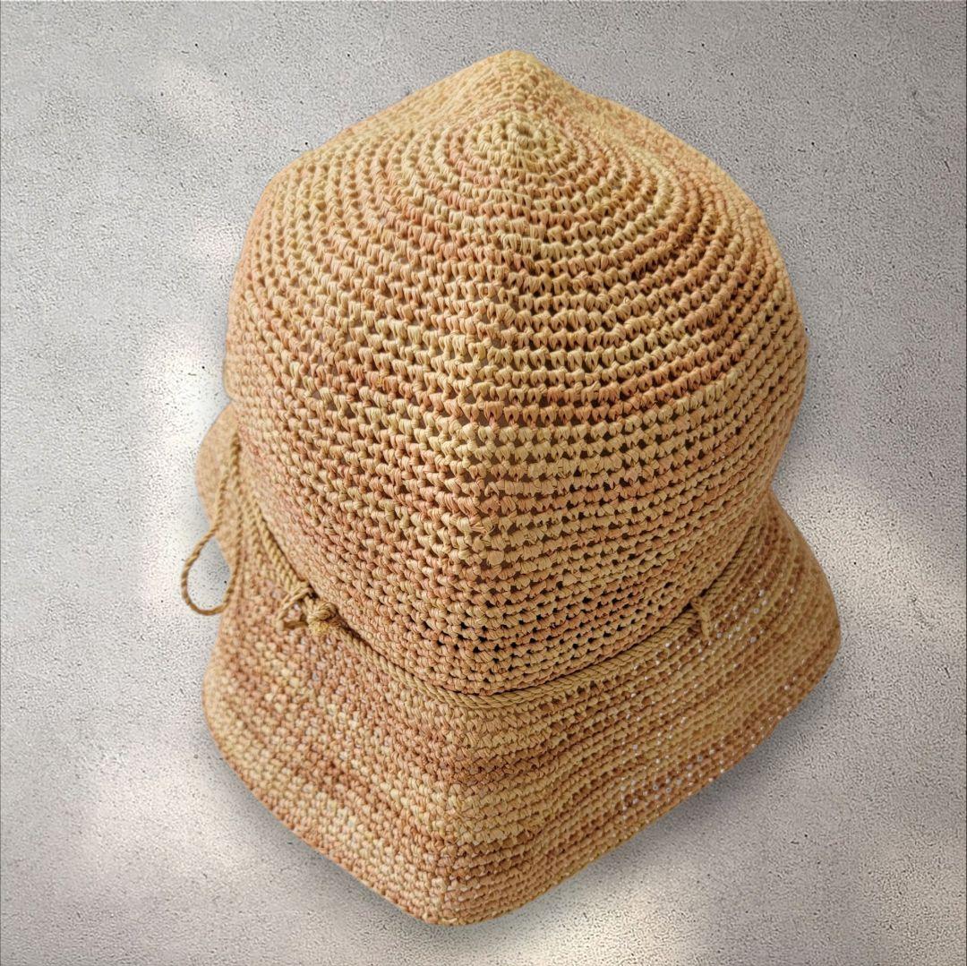 ほぼ未使用 折り畳み可 ヘレンカミンスキー PROVANCE 8 ラフィアハット