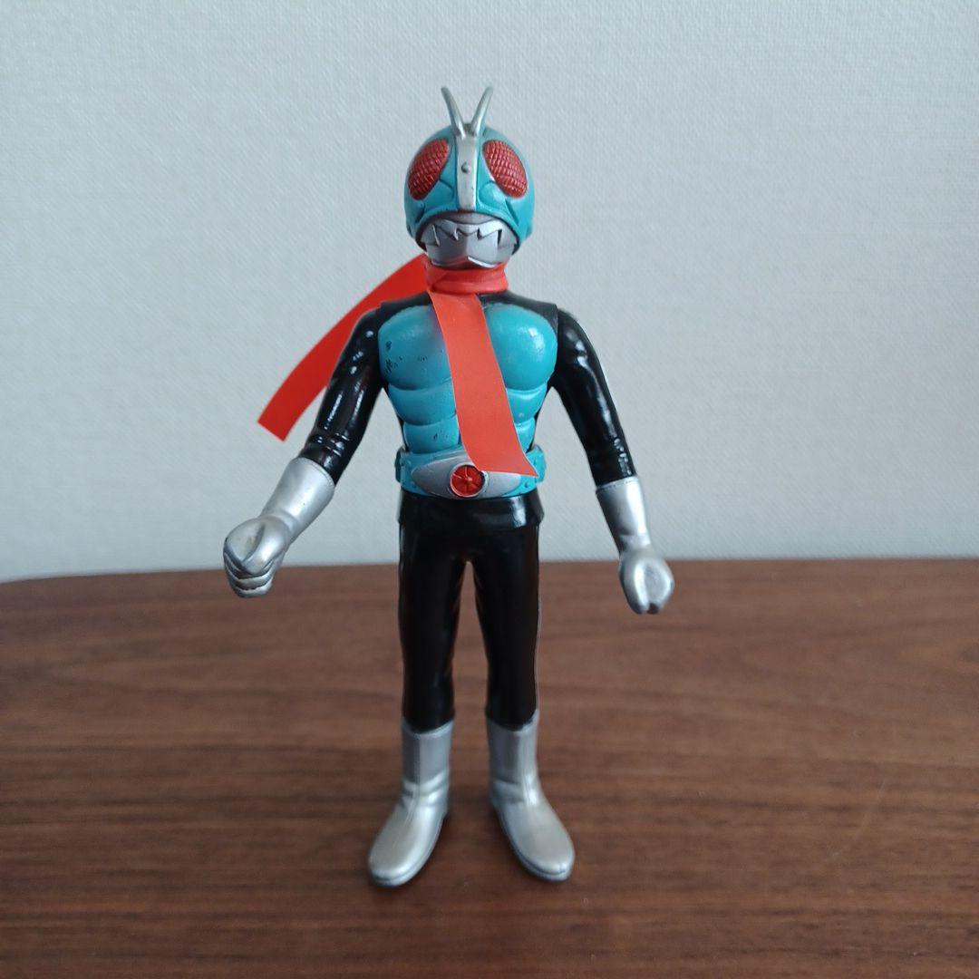 当時物　ポピー（バンダイ）製「仮面ライダー」希少ソフビフィギュア５体セット