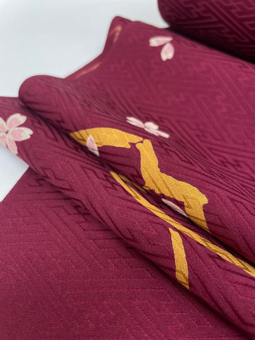 振袖長襦袢 紋意匠 京友禅 通産大臣指定伝統的工芸品 小谷荘夢 桜 正絹 反物