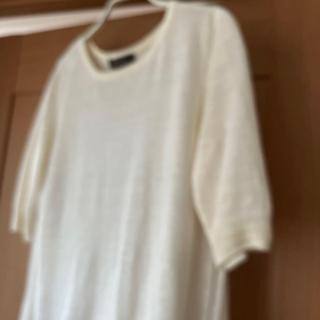 ロロピアーナ　プリーツトップス　リネンシルク