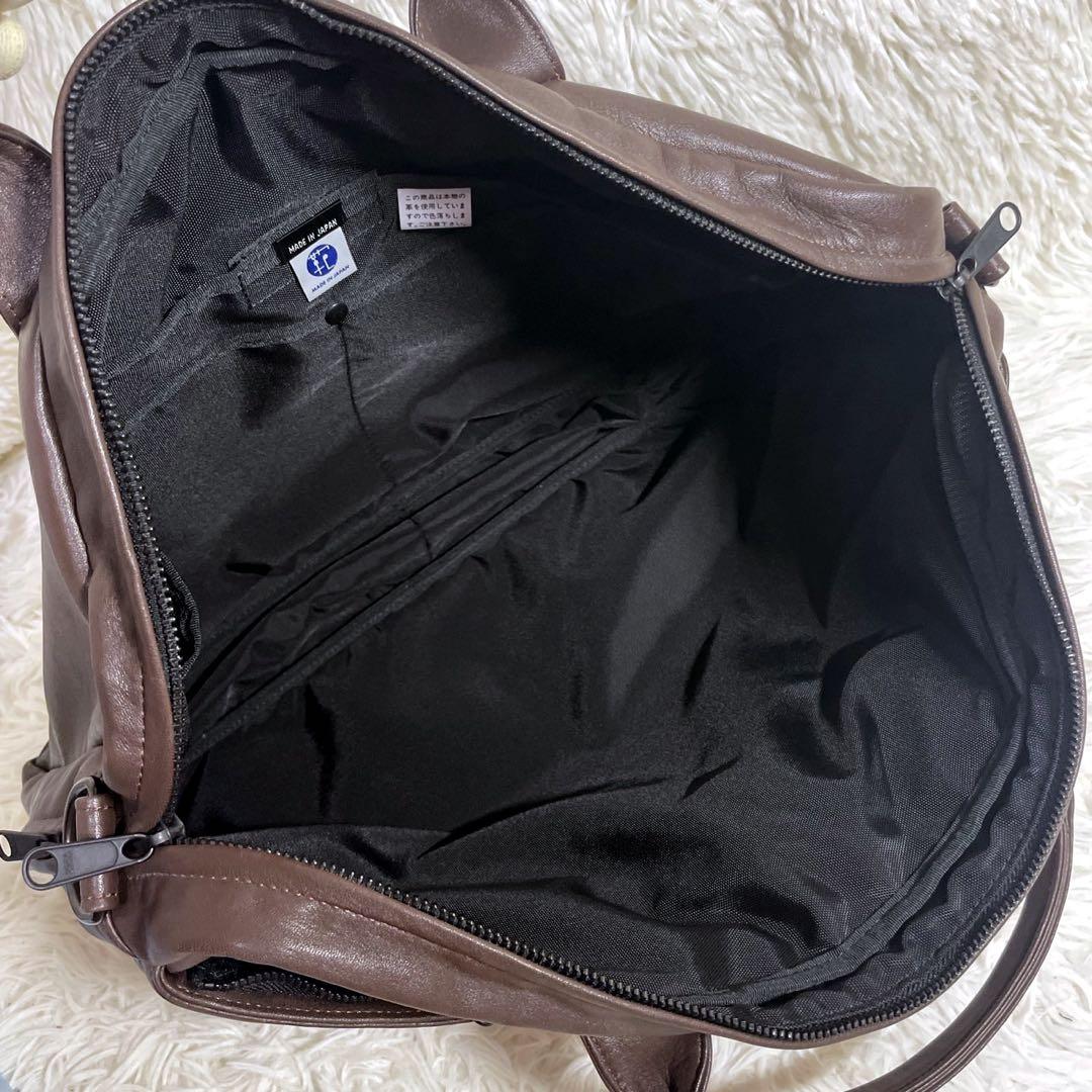 PORTER アラウンド ブリーフケース ポーター 2way ブラウン レザー