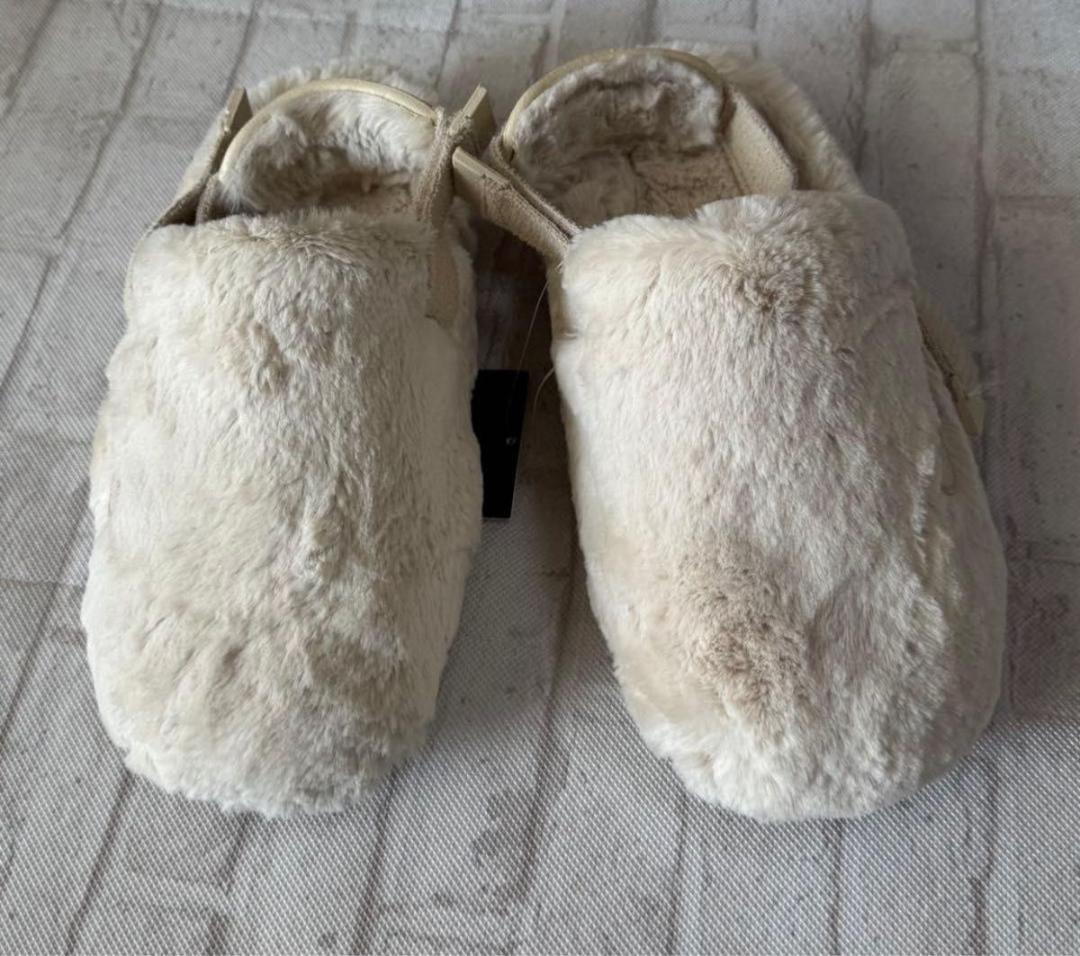 新品 24㎝ ナイキ W CALM MULE ファー NIKE サンダル