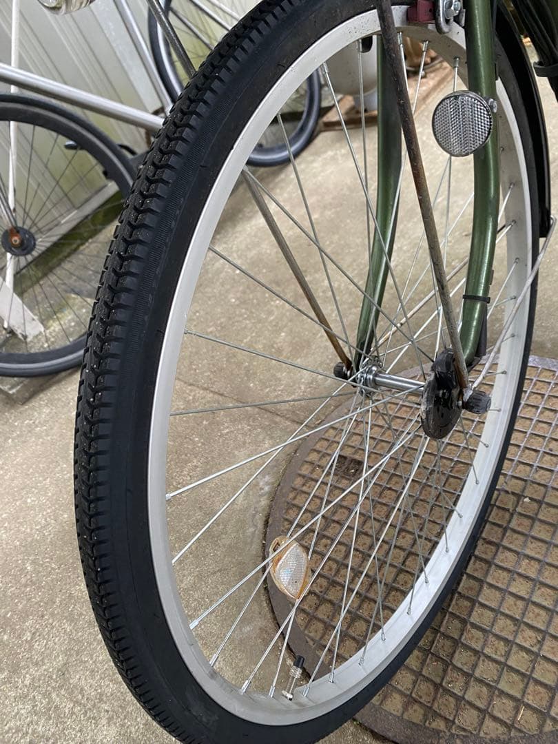 電動アシスト自転車 グリーン バスケット2つ付き