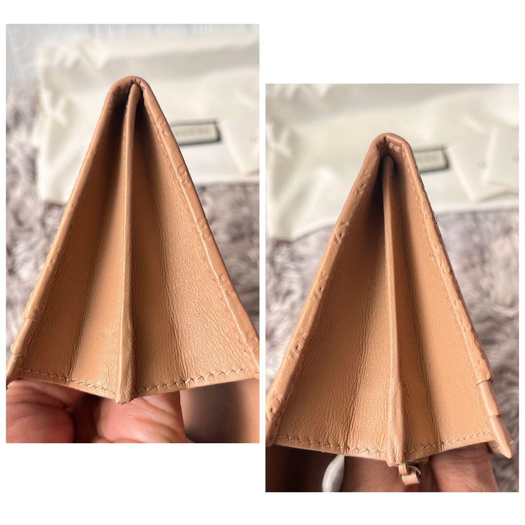 極美品✨GUCCI マイクロシマ　長財布　ベージュ　メンズ　レディース