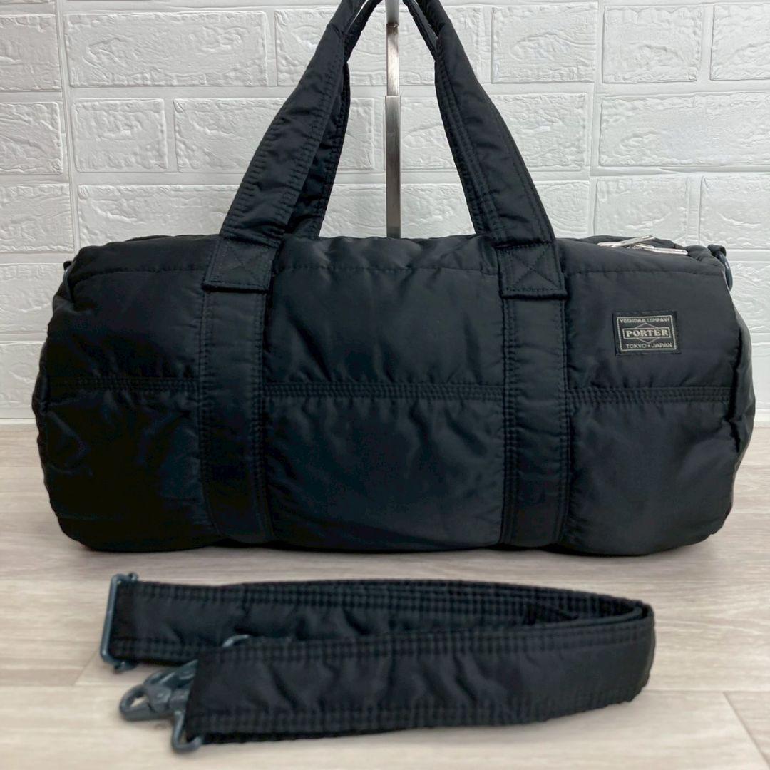 PORTER タンカー ブラック ボストンバッグ