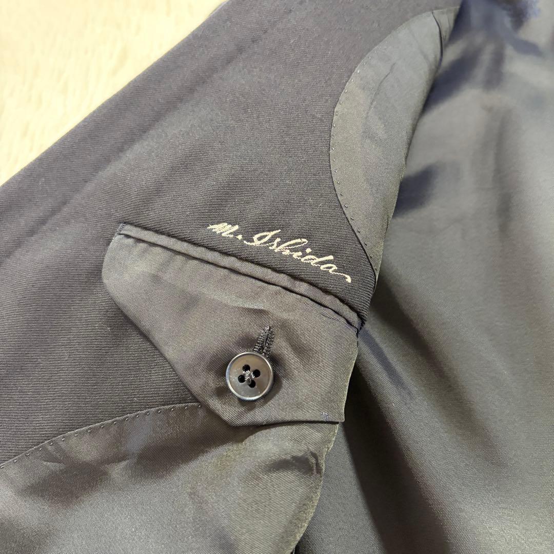 極美品 バーバリー 紺ブレ 刻印金ボタン ネイビー ダブル Mサイズ