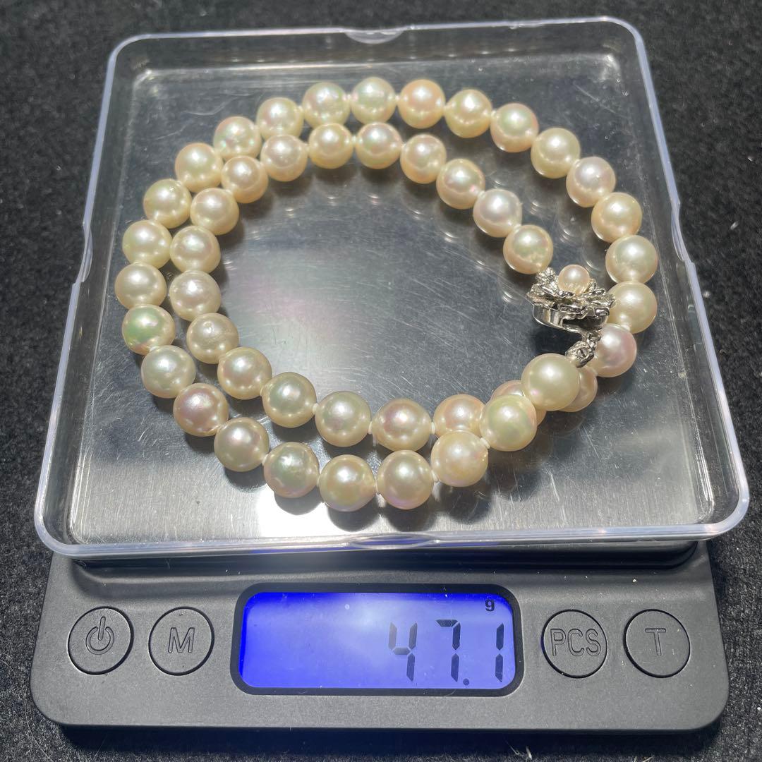 超大珠✨️ あこや真珠 パール ネックレス 約8.5~9.0mm 本真珠