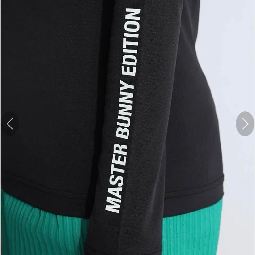 パーリーゲイツ☆新品 マスターバニー クールコア微メッシュモックネックカットソー