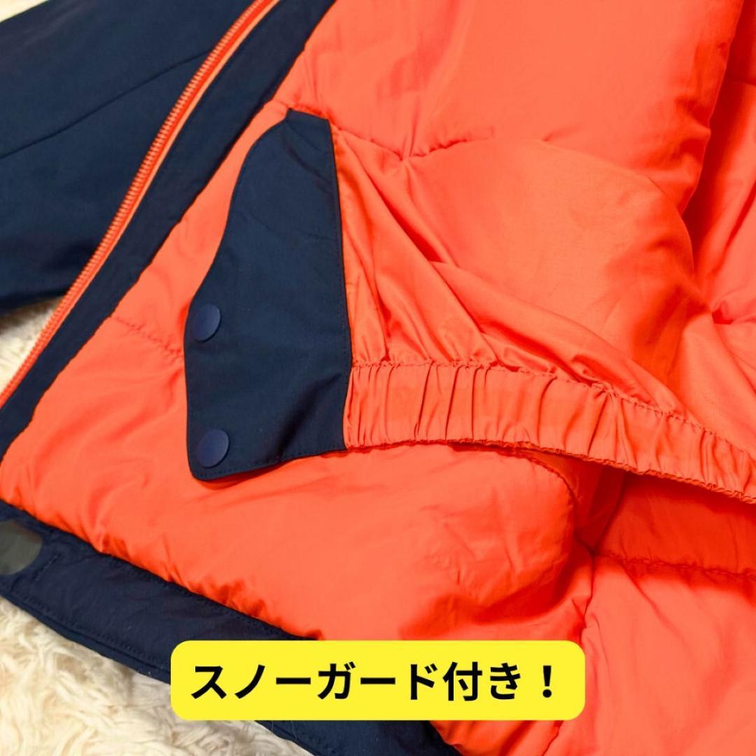 ⭐美品　モンベル　パウダーステップ ジャケット Kid's　160　ネイビー