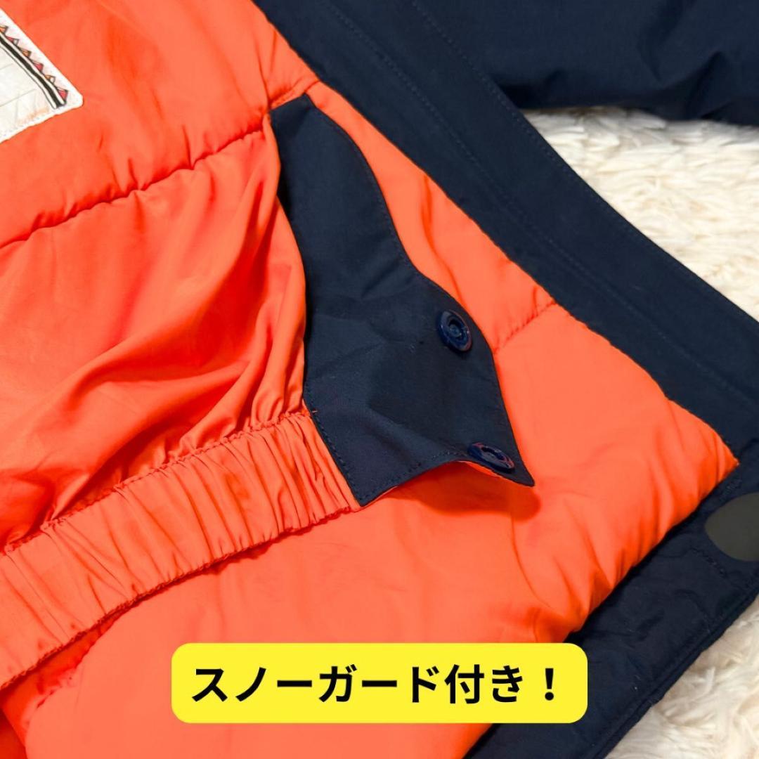 ⭐美品　モンベル　パウダーステップ ジャケット Kid's　160　ネイビー