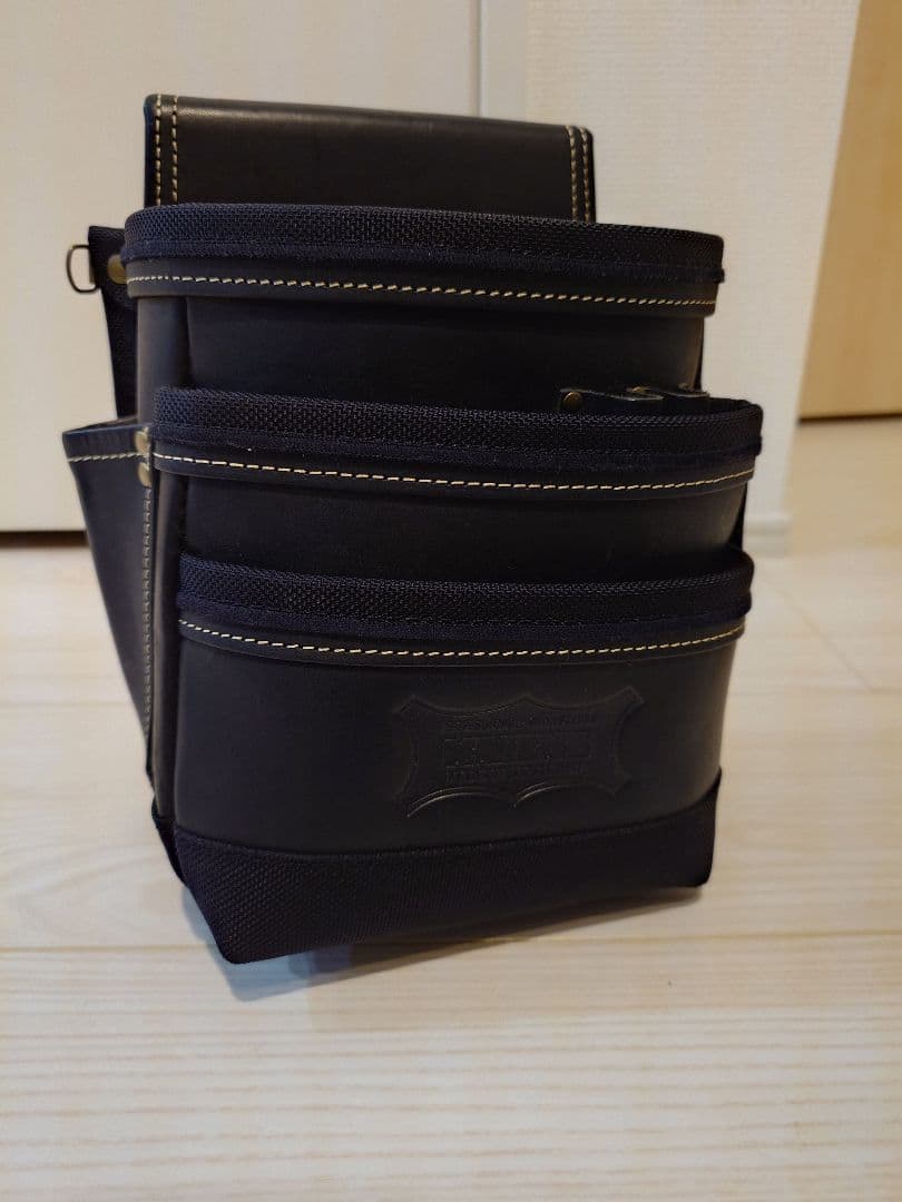 ニックス　KBB-301DD／総ヌメ革使用3段腰袋（バリスティック補強仕上げ）