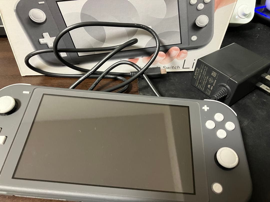 Nintendo Switch Lite グレー 本体 ACアダプター、箱付き