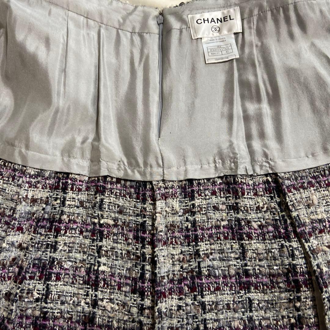 さき CHANEL シャネル スカート ※裏地に訳あり