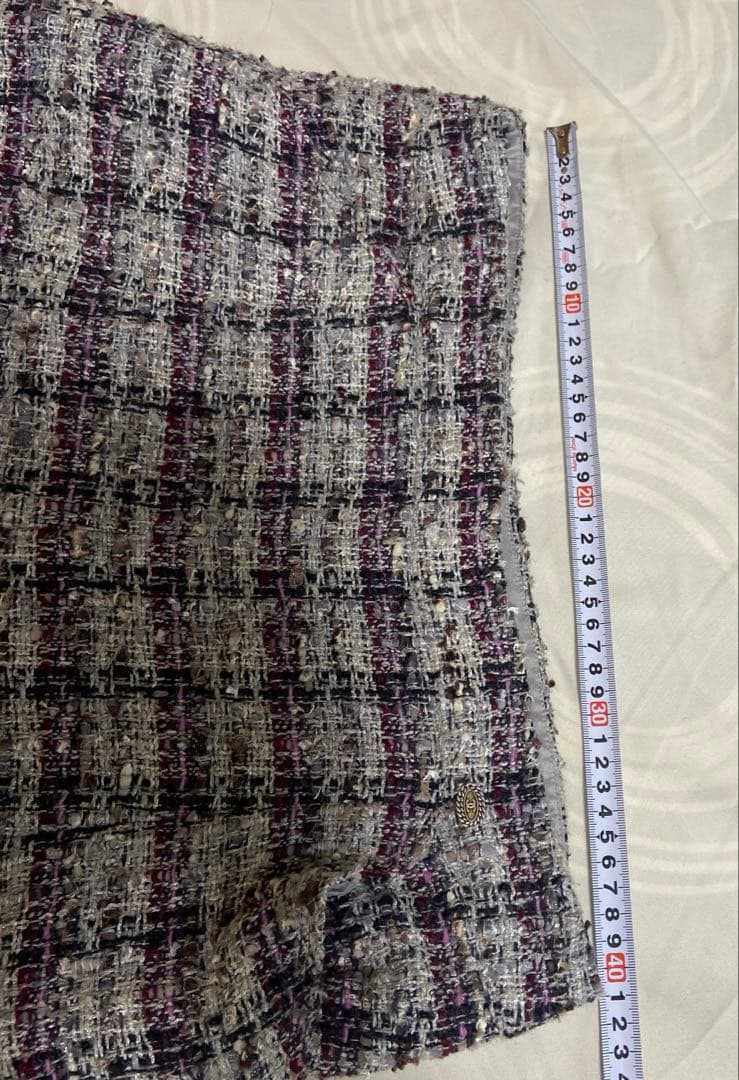 さき CHANEL シャネル スカート ※裏地に訳あり