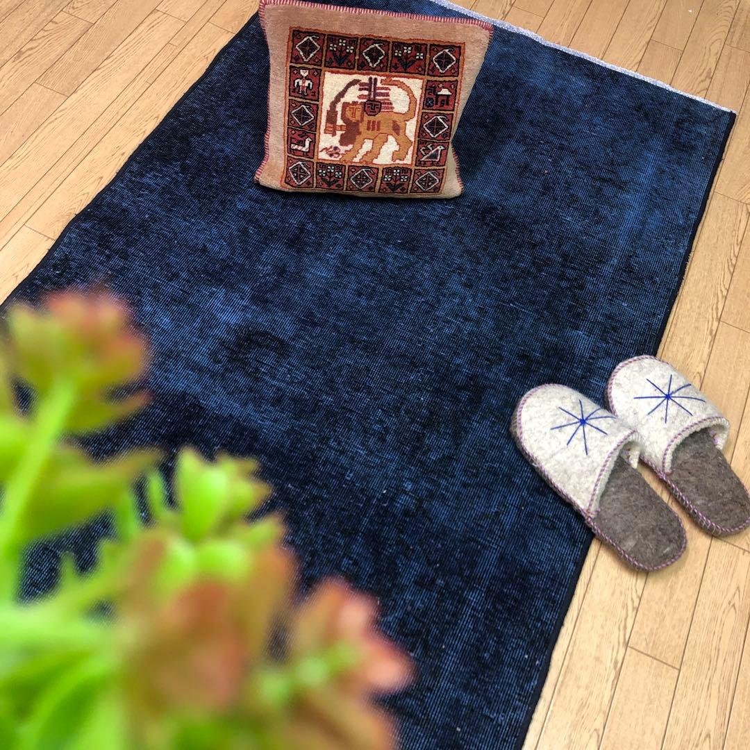 ペルシャ絨毯 ペルシャヴィンテージラグ 145x98 手織り オールド