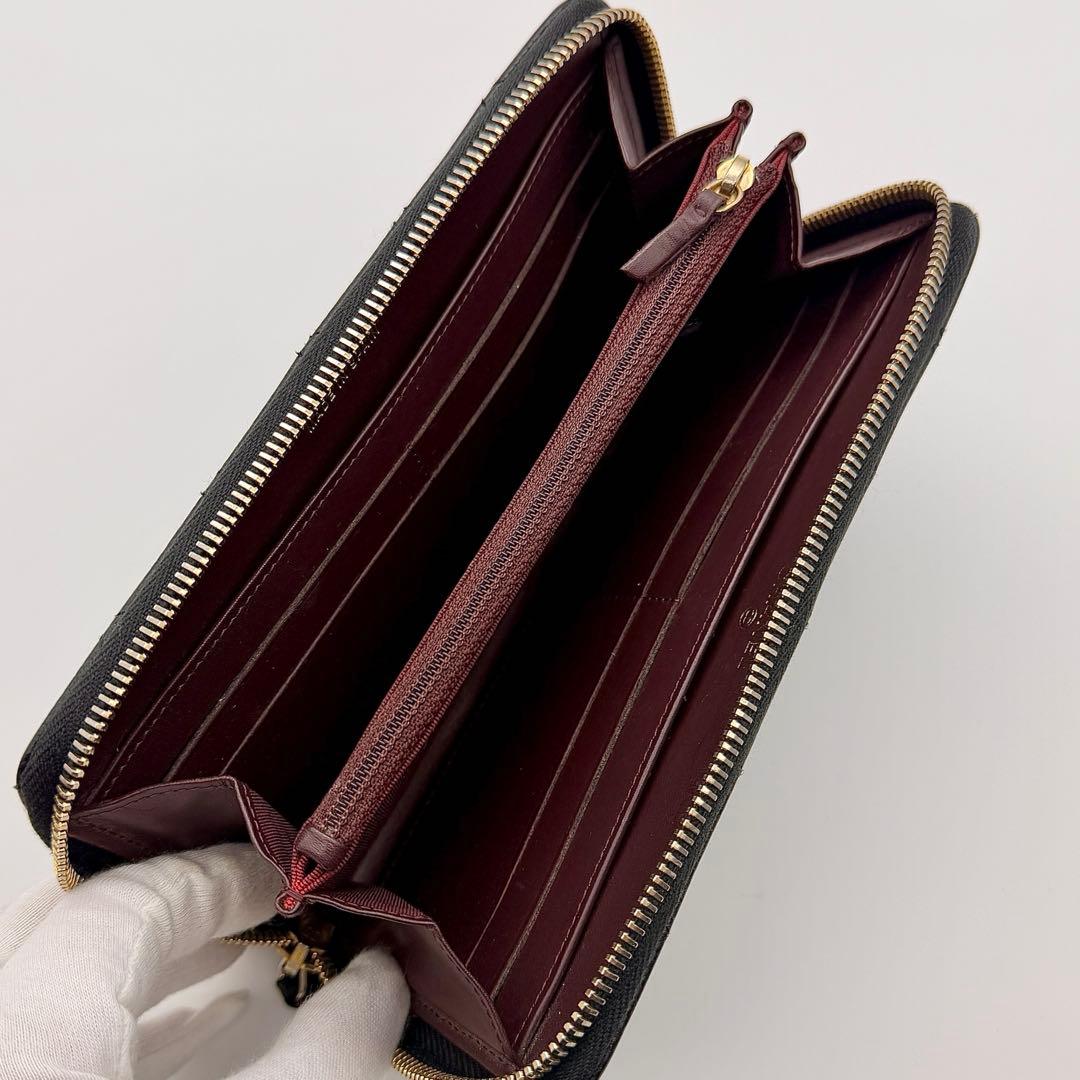 【未使用級】CHANEL シャネル マトラッセ キャビアスキン 長財布 黒