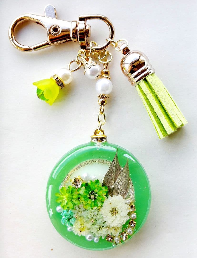 【1604】K☆　レジン　ヘアゴム　ポニーフック　ブロ―チ