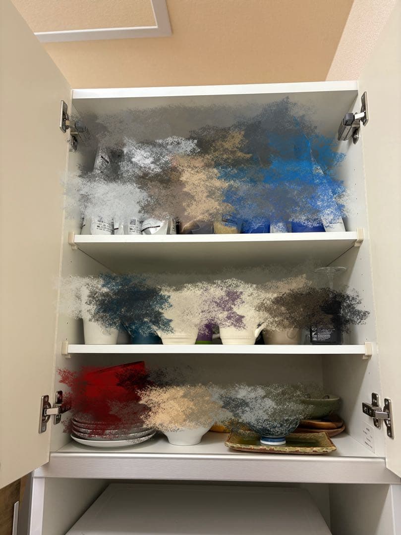 おすしさん用【美品】 送料込 エスエークラフト キッチン リビングボード 食器棚