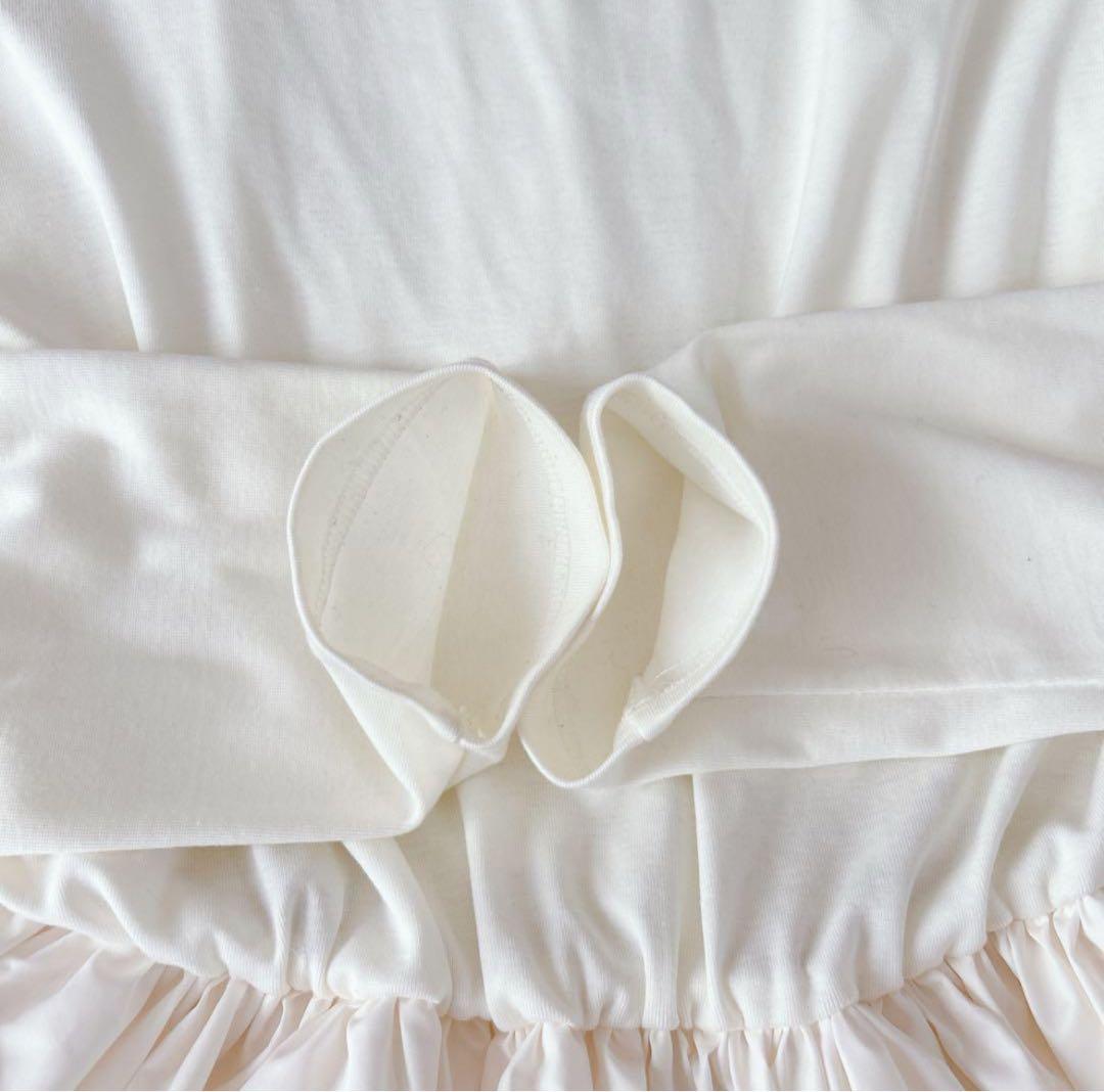 美品✨ ロージーモンスター ダブルスカラップドッキングチュニック付き 白