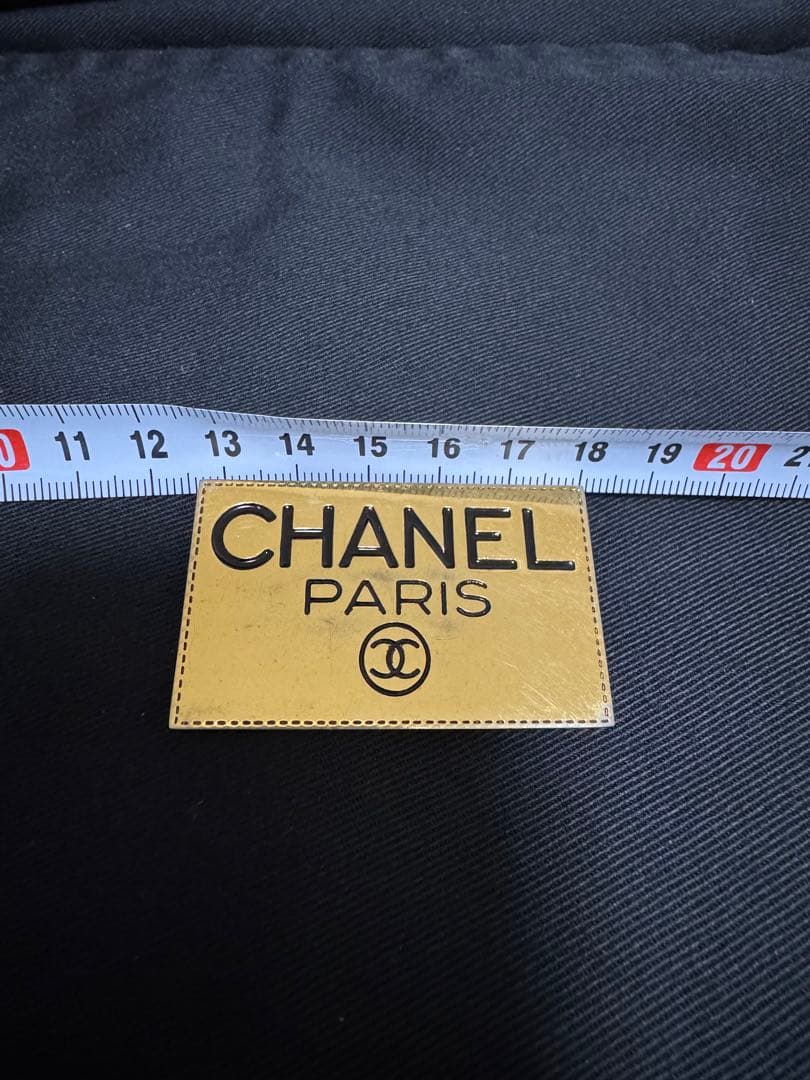 シャネル プレート ブローチ ココマーク ロゴ ゴールド GP