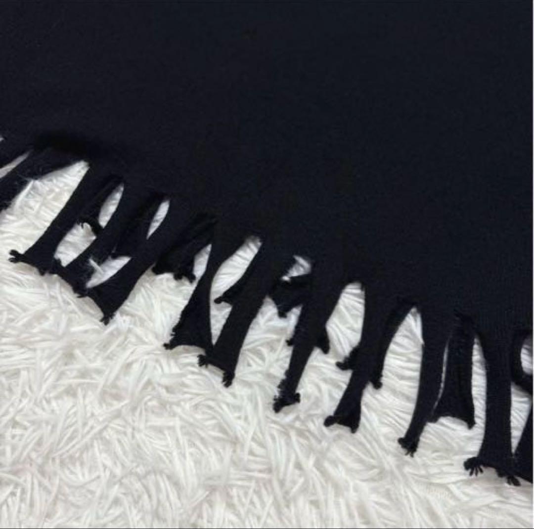 BLACK COMME des GARCONS コムデギャルソン フリンジニット