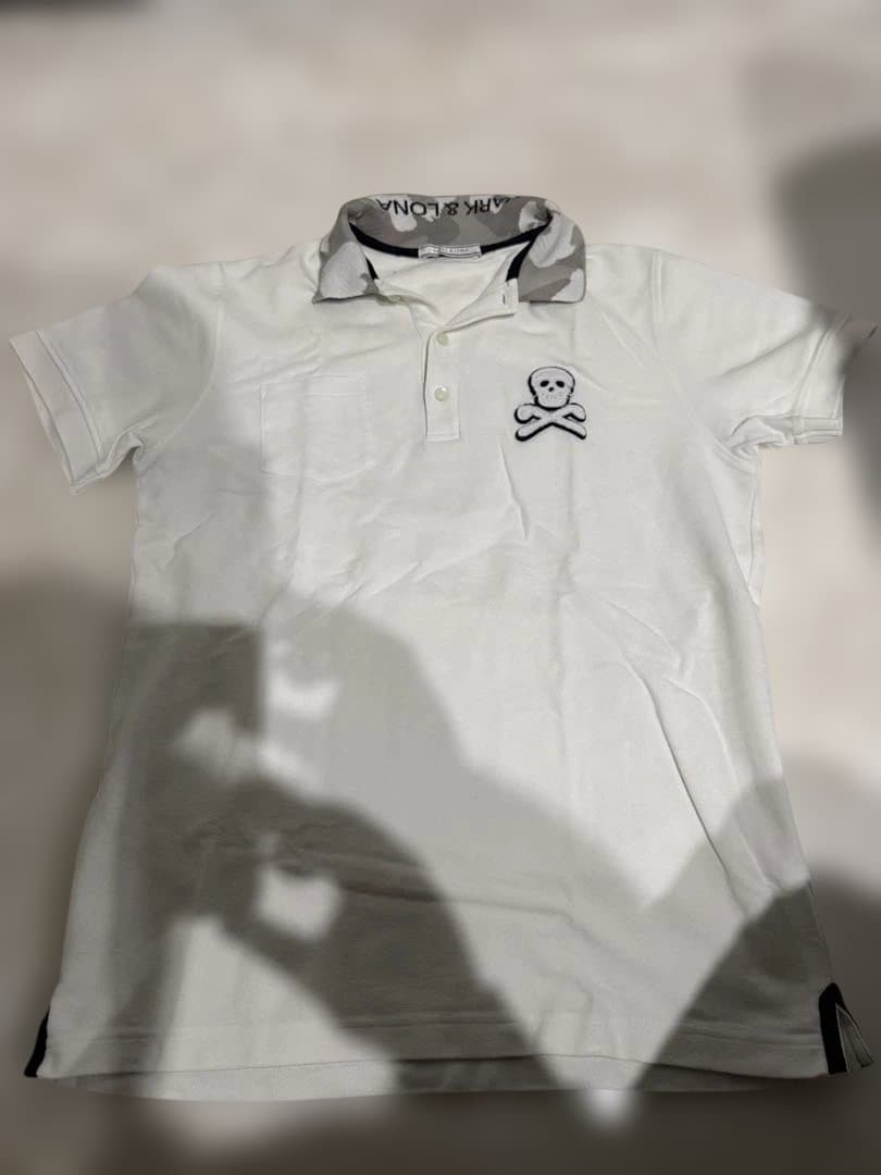 マークアンドロナポロシャツ2枚と白スカル迷彩パンツ1枚の3点セット